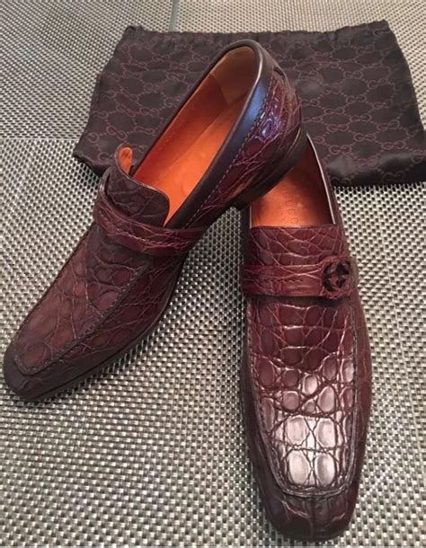 gucci mens crocodile shoes